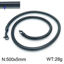 Stainless Steel Black-plating Necklace