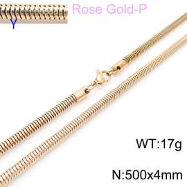 SS Rose Gold-Plating Necklace