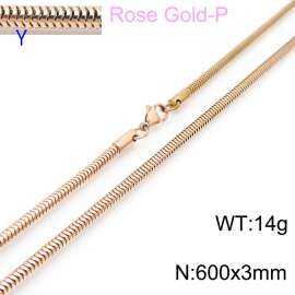 SS Rose Gold-Plating Necklace