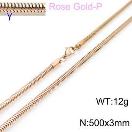 SS Rose Gold-Plating Necklace