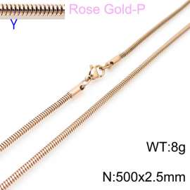 SS Rose Gold-Plating Necklace