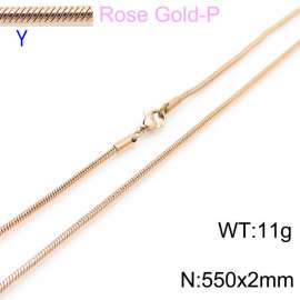 SS Rose Gold-Plating Necklace