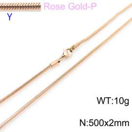 SS Rose Gold-Plating Necklace