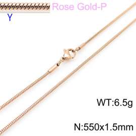 SS Rose Gold-Plating Necklace