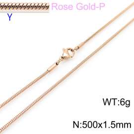 SS Rose Gold-Plating Necklace