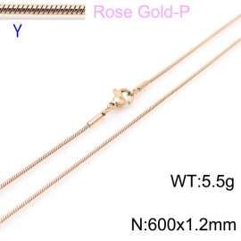 SS Rose Gold-Plating Necklace