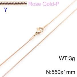 SS Rose Gold-Plating Necklace