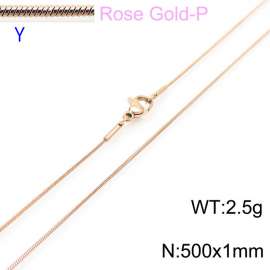 SS Rose Gold-Plating Necklace