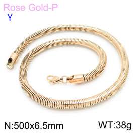 SS Rose Gold-Plating Necklace