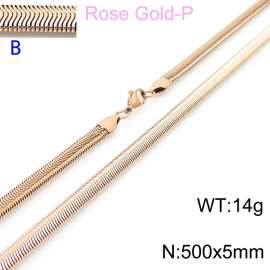 SS Rose Gold-Plating Necklace