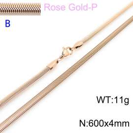 SS Rose Gold-Plating Necklace