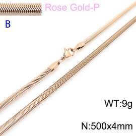 SS Rose Gold-Plating Necklace