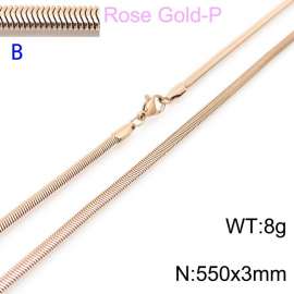 SS Rose Gold-Plating Necklace