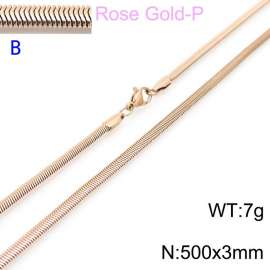 SS Rose Gold-Plating Necklace