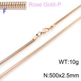 SS Rose Gold-Plating Necklace