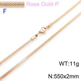 SS Rose Gold-Plating Necklace