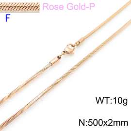 SS Rose Gold-Plating Necklace