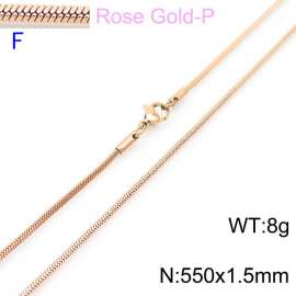 SS Rose Gold-Plating Necklace