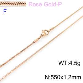 SS Rose Gold-Plating Necklace