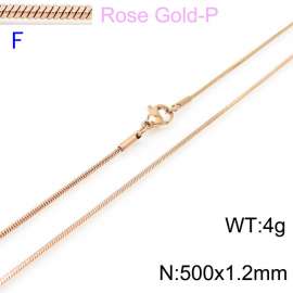 SS Rose Gold-Plating Necklace