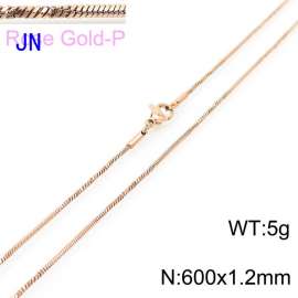 SS Rose Gold-Plating Necklace