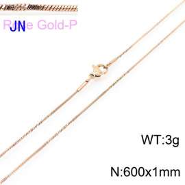 SS Rose Gold-Plating Necklace