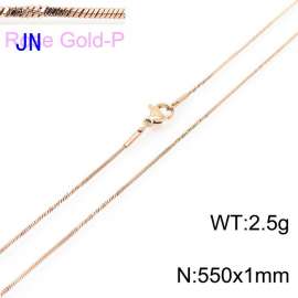 SS Rose Gold-Plating Necklace