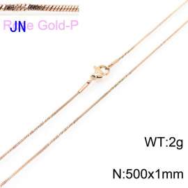 SS Rose Gold-Plating Necklace