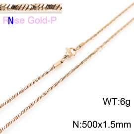 SS Rose Gold-Plating Necklace