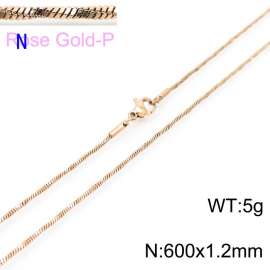 SS Rose Gold-Plating Necklace