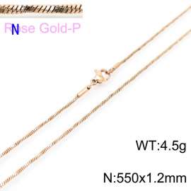 SS Rose Gold-Plating Necklace