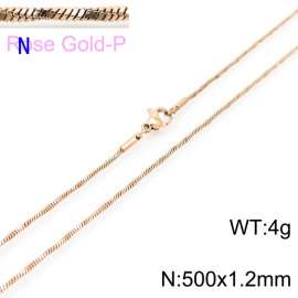 SS Rose Gold-Plating Necklace