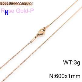 SS Rose Gold-Plating Necklace