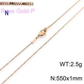 SS Rose Gold-Plating Necklace