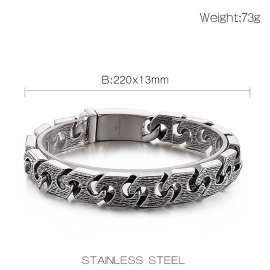 Vintage Chain Men's 316L Stainless Steel Bracelet Punk Style Accessories Party Gift Jewelry