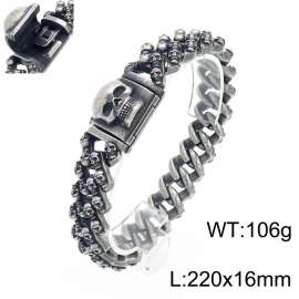 Stainless Skull Bracelet