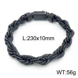 Stainless Steel Black-plating Bracelet