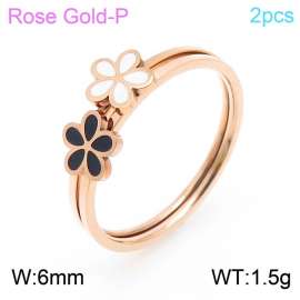 Stainless Steel Rose Gold-plating Ring