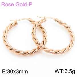 SS Rose Gold-Plating Earring