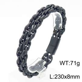 Stainless Steel Black-plating Bracelet