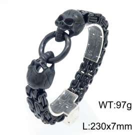 Stainless Skull Bracelet