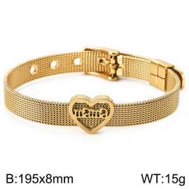 Stainless Steel Gold-plating Bracelet（Mother's Day）