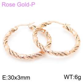 SS Rose Gold-Plating Earring