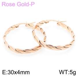 SS Rose Gold-Plating Earring