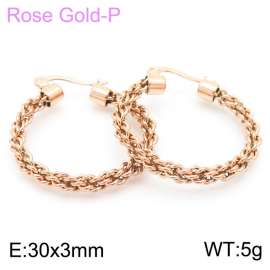 SS Rose Gold-Plating Earring