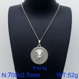 Stainless Steel Stone Necklace