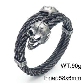 Stainless Skull Bangle