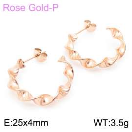 SS Rose Gold-Plating Earring