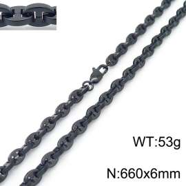 Stainless Steel Black-plating Necklace