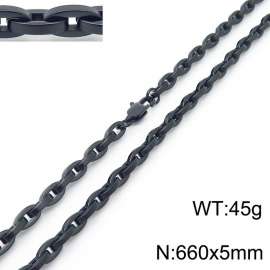 Stainless Steel Black-plating Necklace